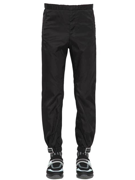 prada track pants men|Prada nylon pants.